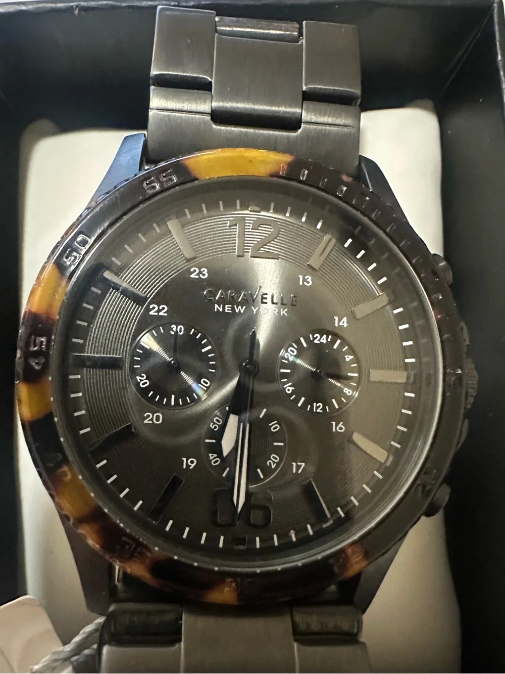 Caravelle New York Men's Chronograph Stainless Steel Watch (Model 45A125)